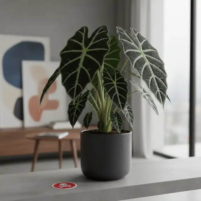 Czy alokazja jest trująca? Rośliny, kot i pupil a alokazja frydek