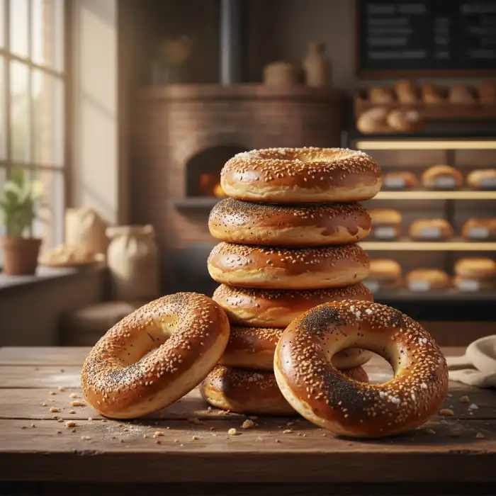 Obwarzanki krakowskie przepis: jak upiec domowe wypieki krok po kroku Domowe obwarzanki krakowskie przepis na tradycyjne wypieki z sezamem i makiem na drewnianej desce.